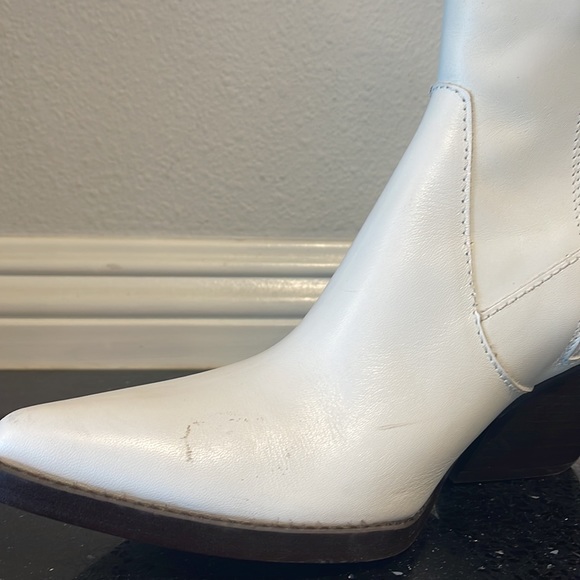 ZARA LEATHER COWBOY ANKLE BOOTS - Picture 5 of 8